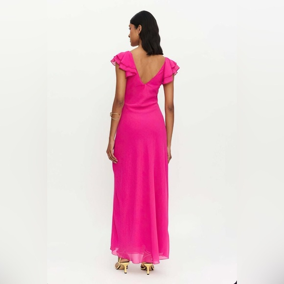 Fuschia RuffleDress - Picture 2 of 4